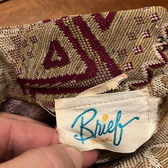 Vintage Zigzag Earthtones Dress - Picture 7 of 7